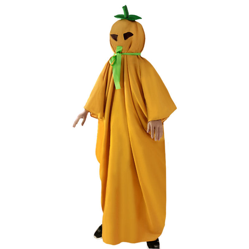 Children's Halloween Costume Pumpkin Cloak from Eternal Gleams