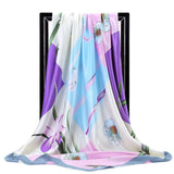 Elegance in Silk: Large Square Simulation Silk Scarf from Eternal Gleams