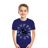 Casual 3D Printed Kids Short Sleeves from Eternal Gleams