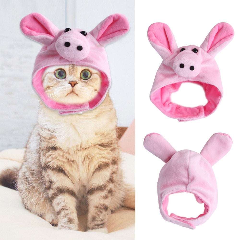 Curly Hair Pet Hat Cat Funny Dress Up Pet Products