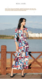 Women's seaside holiday slim dress with geometric prints from Eternal Gleams