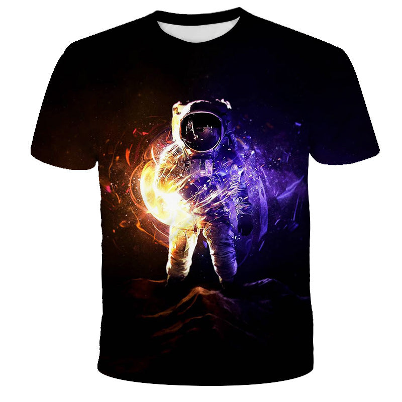 Digital print astronaut t-shirt for kids in various sizes