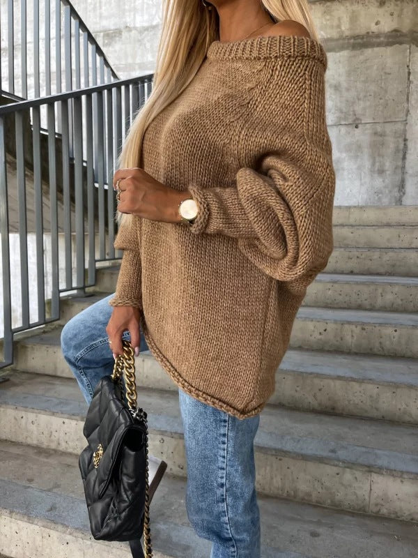 Macaron Chic: Strapless Pullover Knit Sweater