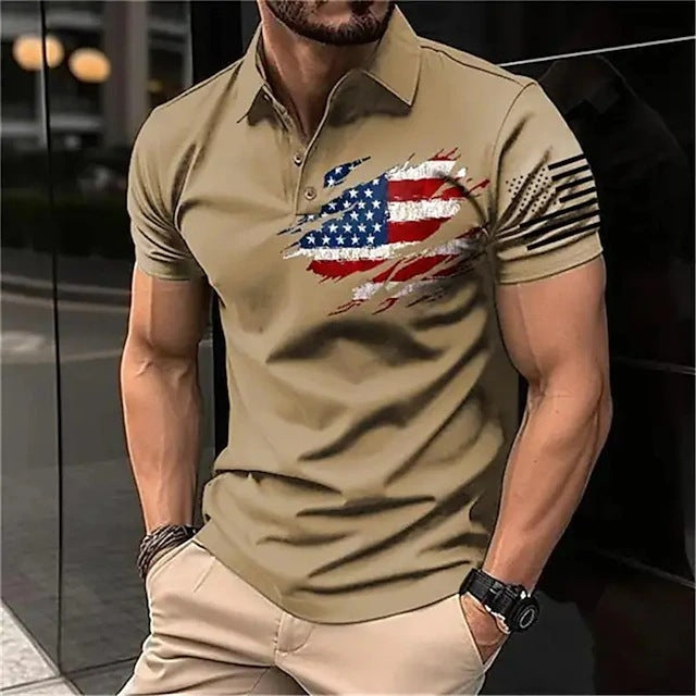 American Dream Dynamic Striped Spring Men's Casual Shirt