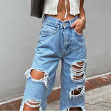 Women Jeans Ripped Slimming Washed Women's Jeans Trousers from Eternal Gleams