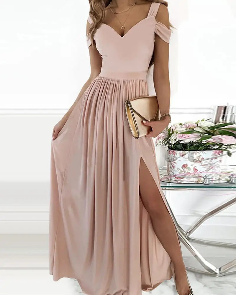 Greek Goddess Pleated Maxi Dress from Eternal Gleams