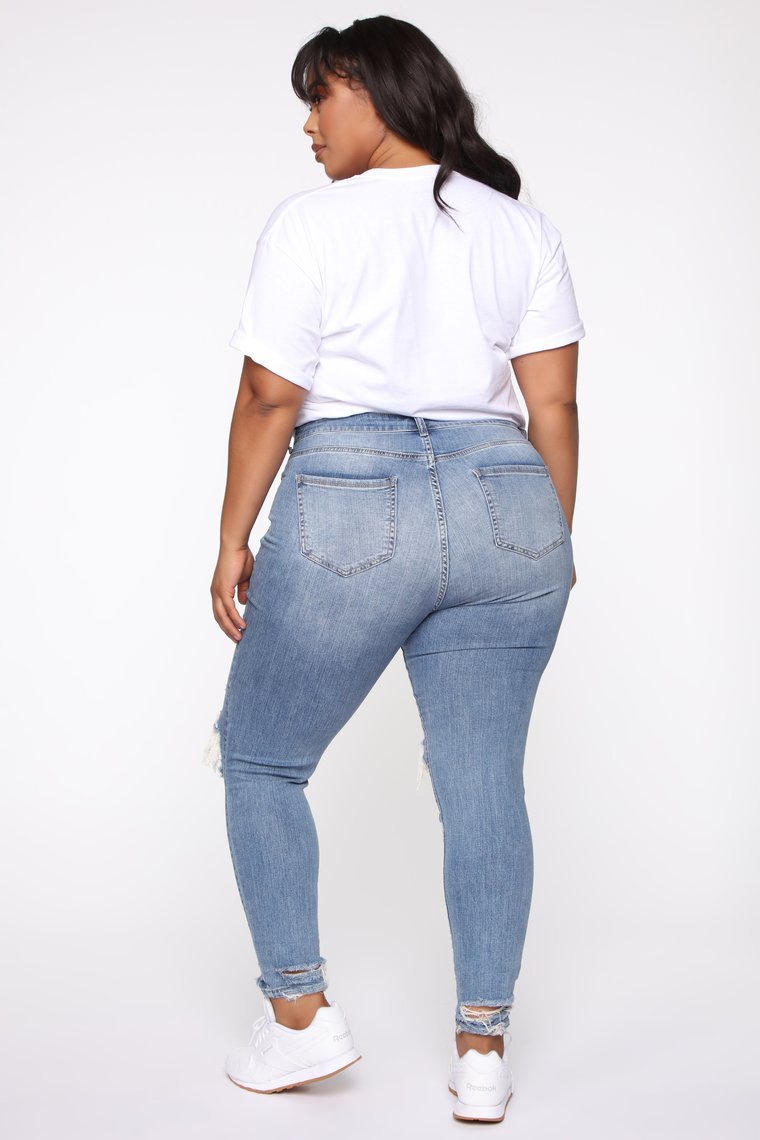 Stretch Ripped Women Plus Size Jeans Plus Size Jeans from Eternal Gleams