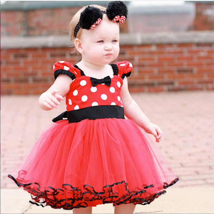 Sleeveless Polka Dot Bow Princess Dress for Girls from Eternal Gleams.