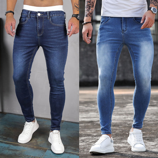 Men's Fashion Skinny Jeans | Stretchy, Dark & Light Blue from Eternal Gleams