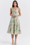 Slimming Waist-Controlled Floral Dress - Sexy Suspenders Split Summer Dress