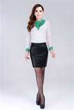 Fashion Sexy Slim High Waist PU Leather Skirt from Eternal Gleams