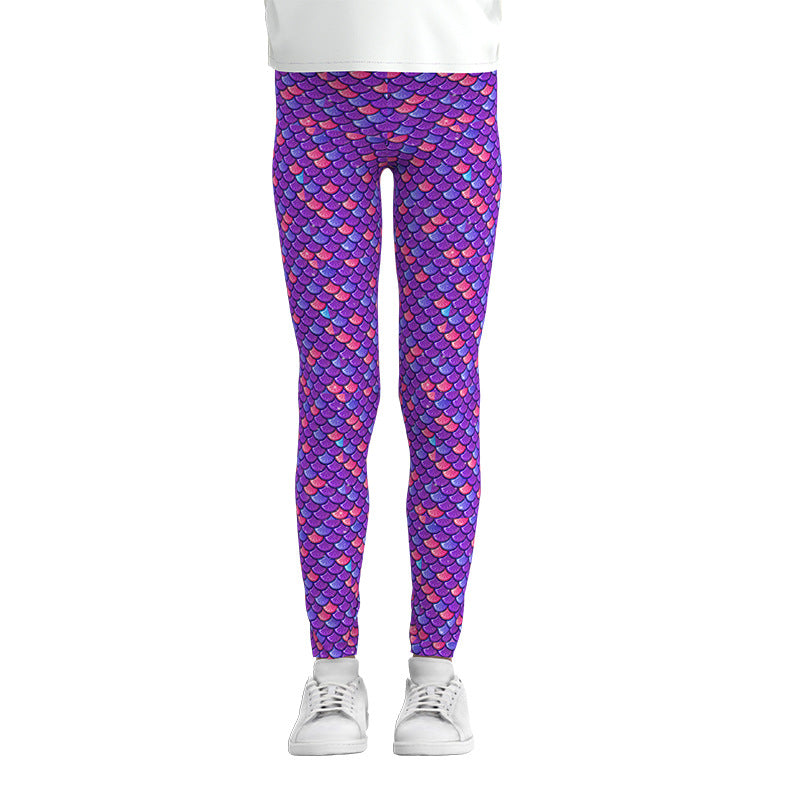 Whimsy Wonderland: Digital Print Girls Leggings from Eternal Gleams