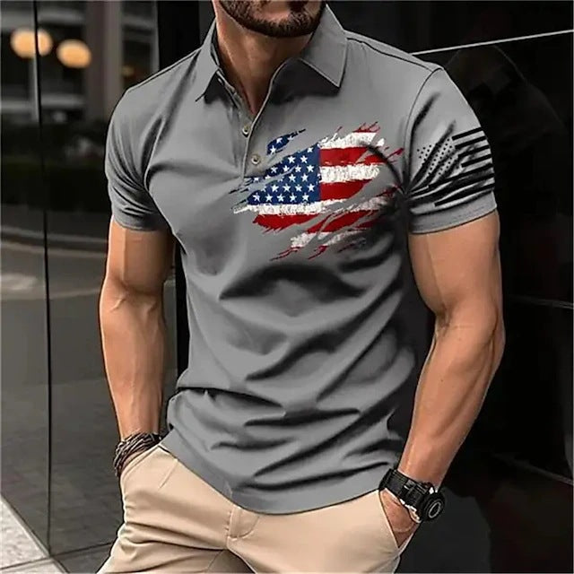 American Dream Dynamic Striped Spring Men's Casual Shirt