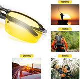 Polarized HD Night Driving Vision Glasses For Men & Women Aviator Sunglasses from Eternal Gleams