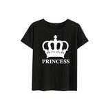 Crown King Family Summer T-Shirt - Short-Sleeved Family Wear in Black