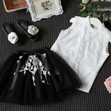 Cute Summer T-Shirt and Skirt Clothing Set for Baby Girls from Eternal Gleams.