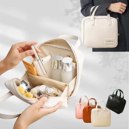 Large Capacity PU Travel Makeup Organizer in various colors from Eternal Gleams