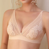 French Triangle Cup Bra Sexy Lace Ultra-thin Bra from Eternal Gleams