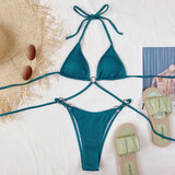 Siren's Song: Green Beach Bikini Set | Eternal Gleams from Eternal Gleams